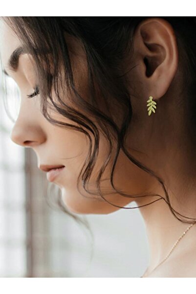 JEWELAi 14 ayar altın Yaprak küpe 0.6 gr, GC14947 Kodlu