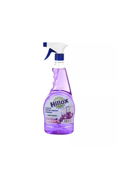Hillox – Soluție Curățat Geamuri cu Parfum de Liliac, 750 ml