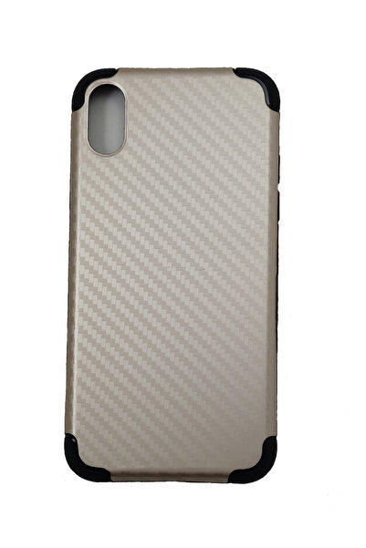 OEM Carcasă compatibilă cu iPhone X, din policarbonat și Kevlar, roz-auriu