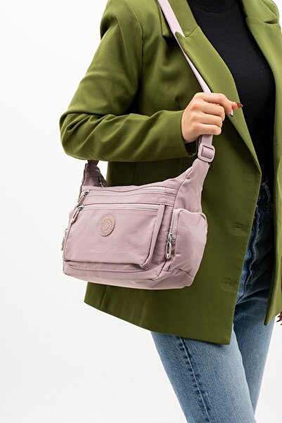 H&D COLLECTİON Geantă de umăr și crossbody căptușită cu curea lungă, cu 7 compartimente, foarte utilă 4005