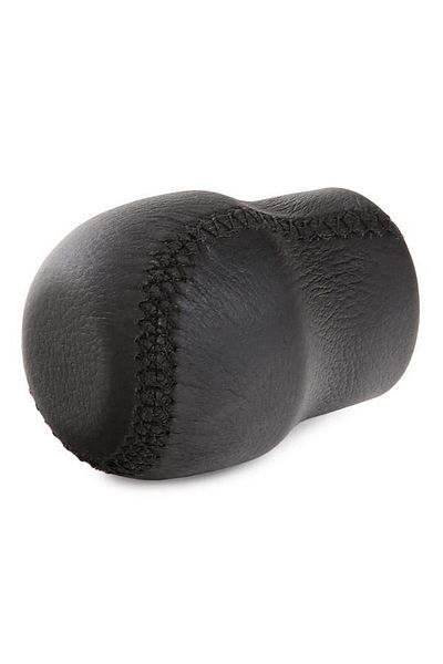 CarPassion Nucă pentru schimbător de viteze 10059CP, piele naturală, negru