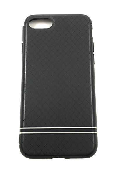 OEM Θήκη συμβατή με iPhone 7, θήκη από πολυανθρακικό, εκτύπωση άνθρακα, μαύρο