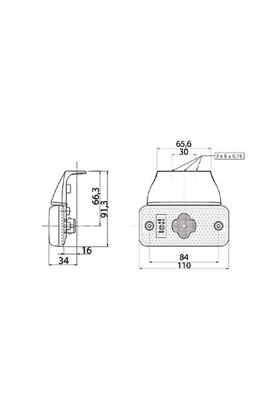 VİGNAL LED position lamp D10494VIG, SMD98, 24V