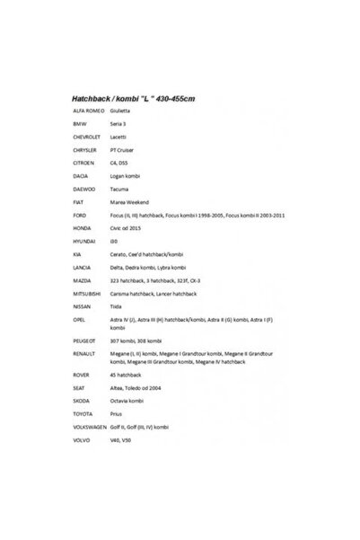 CarPassion Prelată auto premium pentru hatchback, mărimea L, 430-455 x 150 x 137 cm, model 1001030