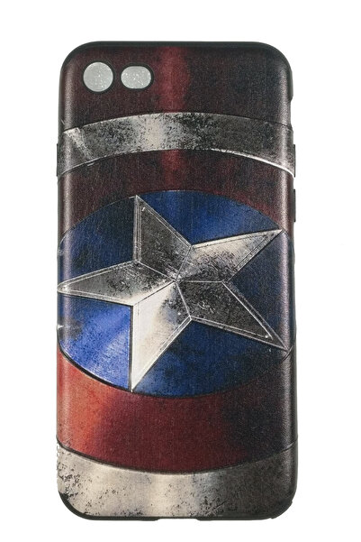 OEM Carcasă compatibilă cu iPhone 7, Carcasă din silicon cu relief, Scut, Ame...