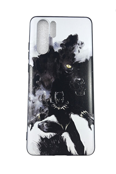 OEM Θήκη συμβατή με Huawei P30 Pro, Θήκη από ανάγλυφη σιλικόνη, Black Panther