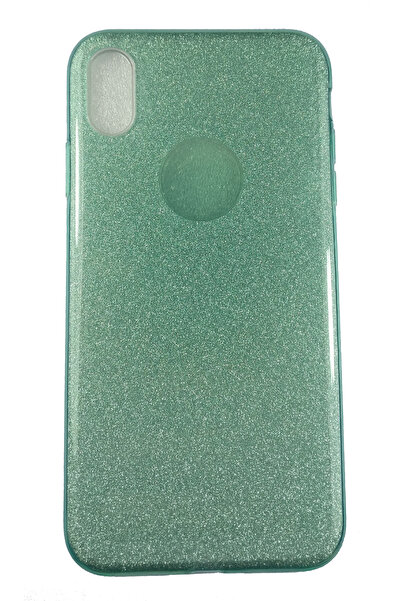 OEM Θήκη συμβατή με Iphone XS Max, Glitter Silicone, Πράσινο