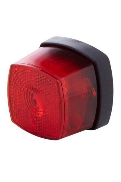 Hella Rear LED position light 2TM 357 012-011, 5W, C5W bulb, 12V, square shape, with cathode