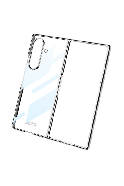 zore Galaxy Z Fold 7 Case Full Glass Cover - Gray-Green