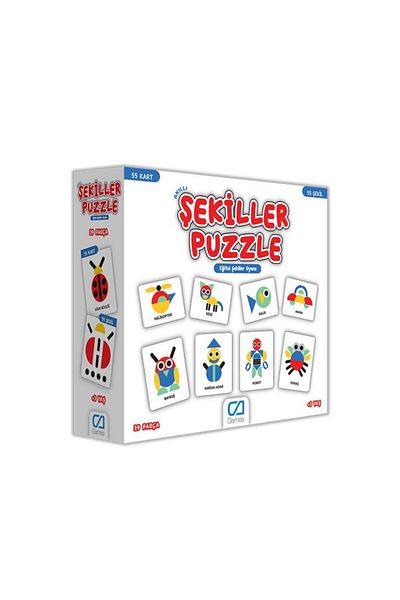 Eldenör Games Smart Shapes Puzzle 55 Cards 5114