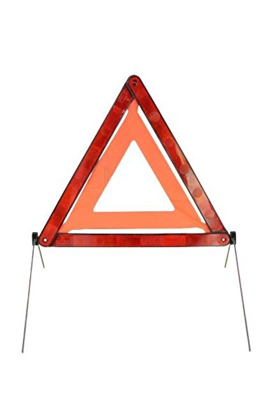 MVM Triunghi auto reflectorizant TBA070 cu suport și husă, roșu