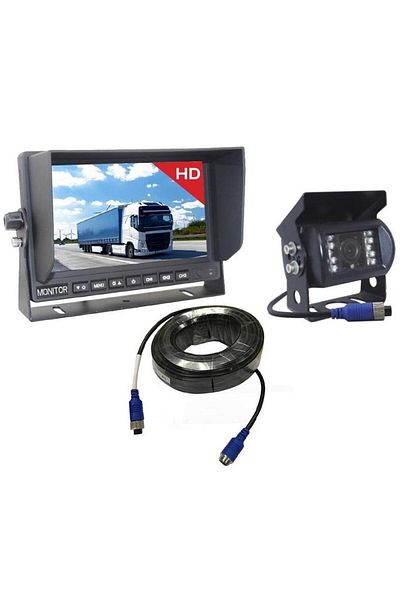 VİGNAL Wired HD 720P D16033 truck camera set, with reversing camera and display
