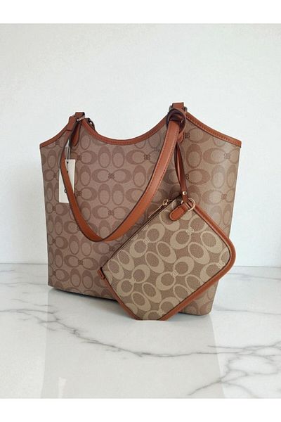 Chrisbella Chrisbella large brown leather bag