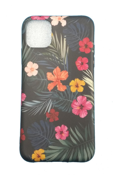 OEM Carcasă compatibilă cu iPhone 11 Pro Max 6.5, silicon, Hibiscus