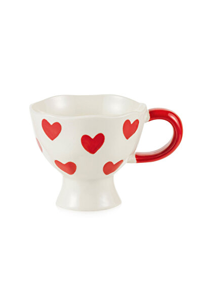 LC Waikiki Special Design Heart Printed Stylish Design Ceramic Mug 250 ml Soly