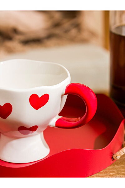 LC Waikiki Special Design Heart Printed Stylish Design Ceramic Mug 250 ml Soly