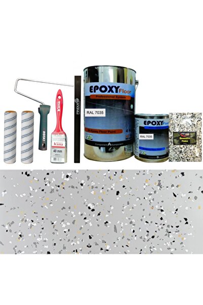 OEM Kit Complet Vopsea Epoxidica Gri Deschis Dessert Granite