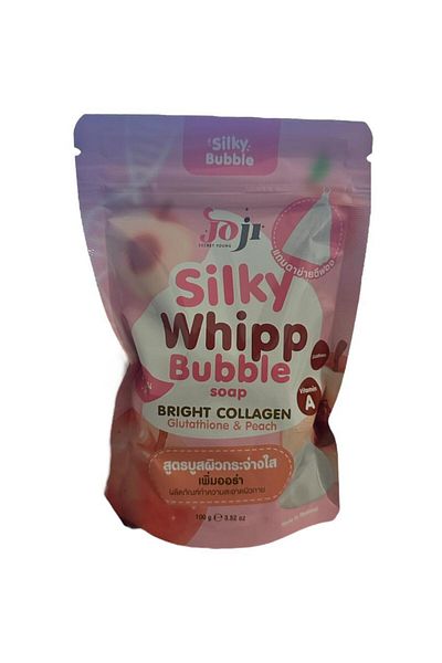 Joji silky whipp bubble soap bright collagen glutathione & peach