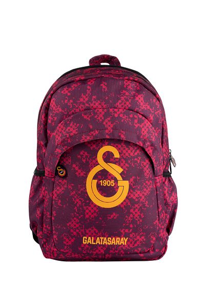 Galatasaray Red Backpack with Big Logo Detail