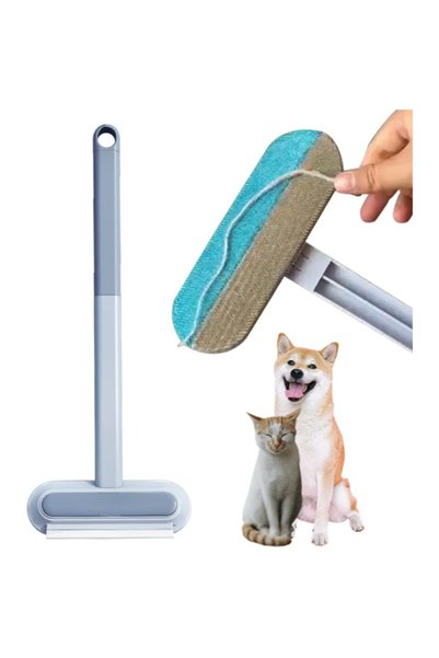 ForWhat Long Handle Cat Dog Hair Cleaning Brush for Bureau Home Office Pet