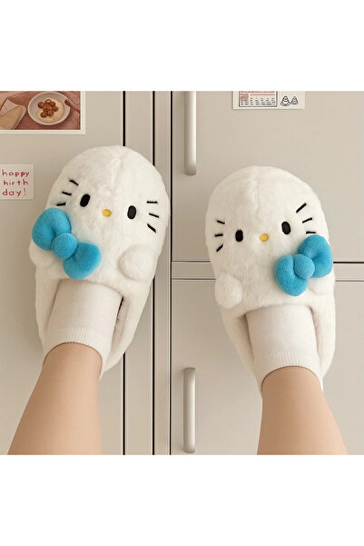 Violon Hello Kitty Yumuşak Tüylü Peluş Panduf Terlik