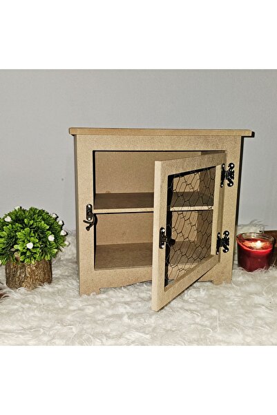 Tekir Store evinizi güzelleştirin Ahşap Ham Boyanabilir Telli Dolap Tezgah Üs...