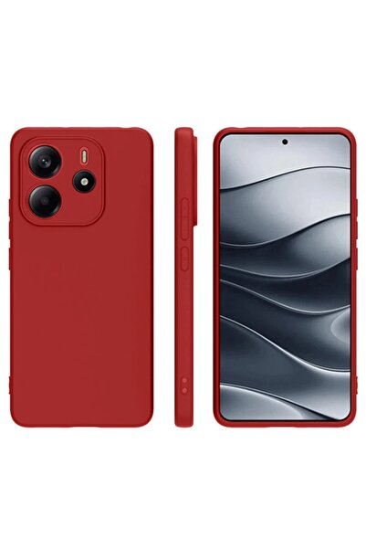 CepteToptan Myt09 Xiaomi Redmi Note 14 4g Case First Silicone - Red