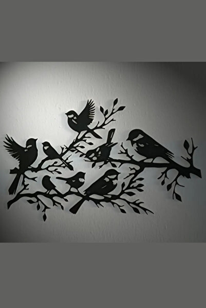 3DOria Kuş Cıvıltı Duvar Sanatı & Özel Ve Başarılı Duvar Tablo 25 x 25 cm