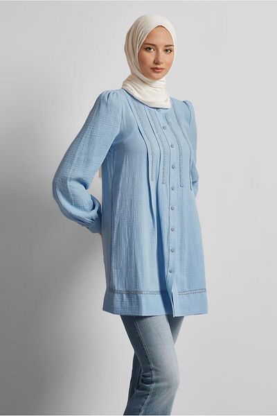Alvina Cotton Muslin Tunic 45427