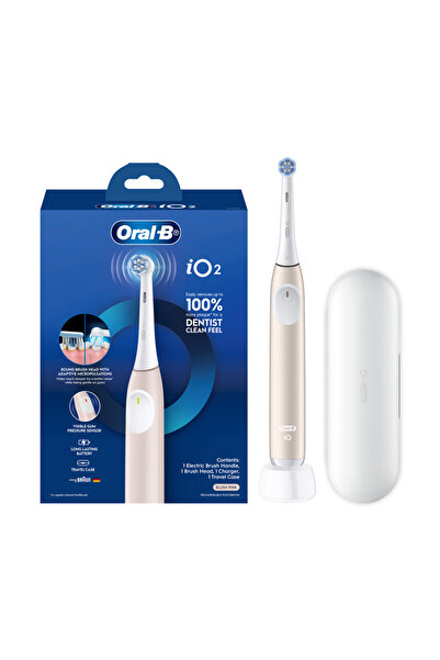 Oral-B Oral B iO2 Rechargeable Electric Toothbrush with 3 Smart Modes & Trave...