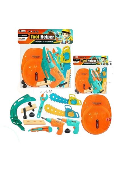 Toybox Tool Set Toys for Kids, Pretend PlaySet, Carpenter Pretend Toolbox Construction Tools For Role Play
