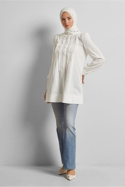 Alvina Cotton Muslin Tunic 45427