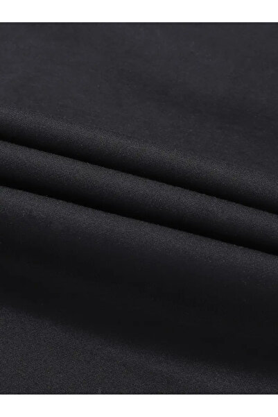 LAUSRA Erkek Siyah Büyük Beden Baggy Bol Kesim Pantolon ALTI Esnek Rahat Kumaş Eşofman Altı YUS