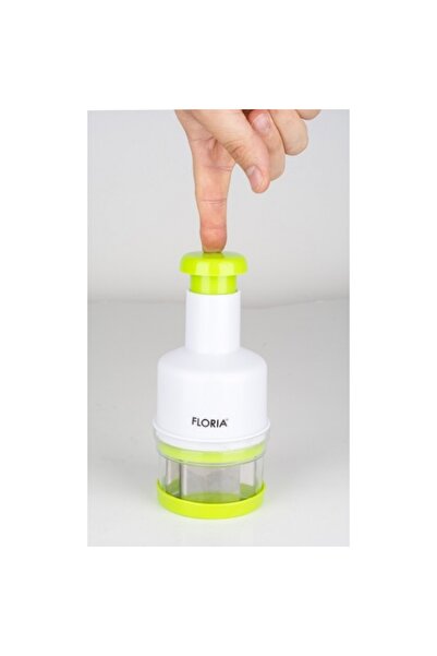 Floria Manual onion chopper, 23x9cm, white-green / ZLN 2614