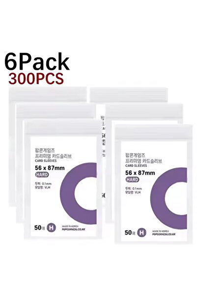 Choice 300 قطعة - 56 × 87 مم غلاف بطاقة صور Kpop كوري شفاف مضاد للخدش وحقيبة ...