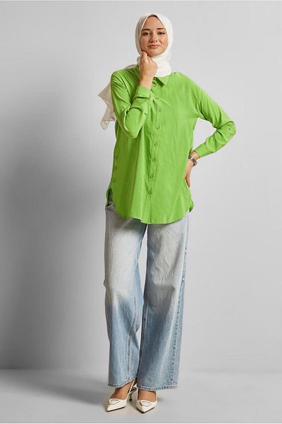 Alvina Shirt Collar Tunic 45771