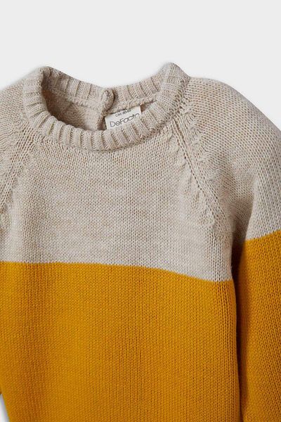 DeFacto Baby Boy Crew Neck Color Block Sweater C8875A525Au