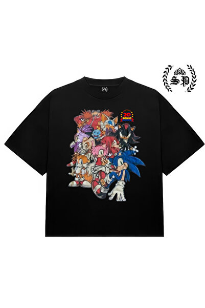 StartMore تي شيرت سونيك فاميلي Y2K عتيق