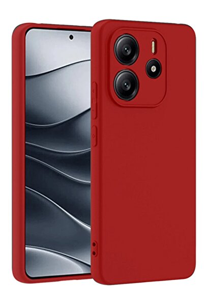 CepteToptan Myt09 Xiaomi Redmi Note 14 4g Case First Silicone - Red
