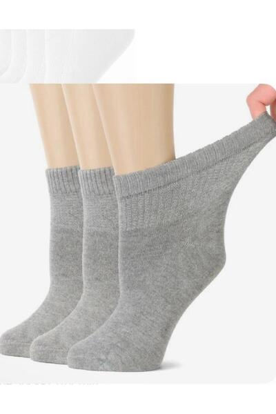 KANERUZ جوارب طويلة للجنسين من القطن الممشط من الليكرا باللون الرمادي (5 أزوا...