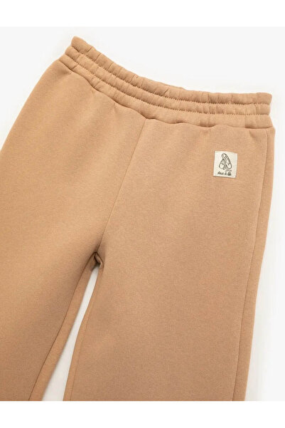 Koton Beli Lastikli Geniş Paça Şardonlu Eşofman Altı