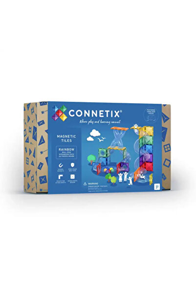 Connetix Rainbow Ball Run Expansion Set - 66 Parça CON-EU-66BR