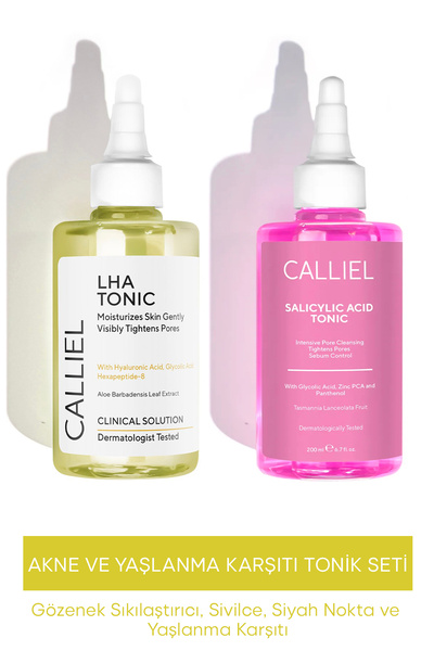 CALLİEL Akne Önleyici Sıkılaştırıcı ve Yaşlanma Karşıtı Bakım Seti