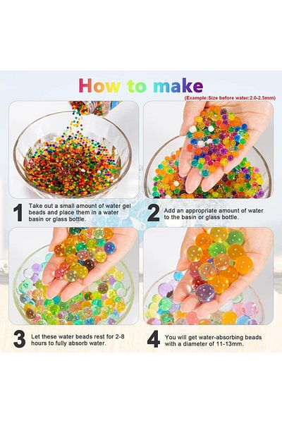 Habbaa 9000 Piece Orbeez Hydrating Decoration Beads