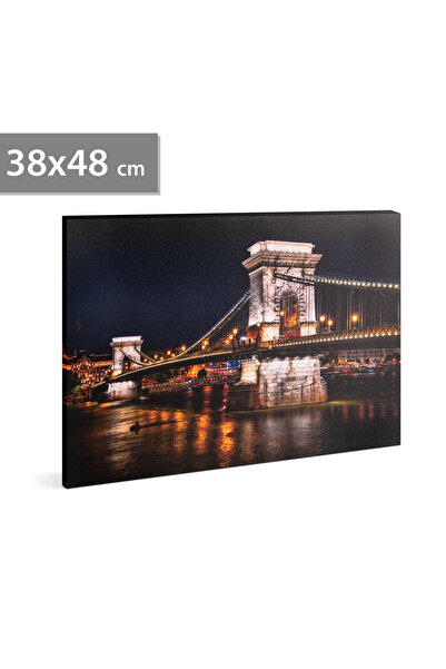 Mercaton FAMILY POUND Tablou cu LED Podul cu lanturi 2 x AA, 38 x 48 cm