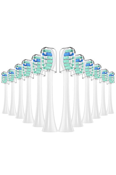 choice2 Green-12pcs 4-16pcs Toothbrush Replacement Heads Compatible with PH Replacement Heads, Electric Brus