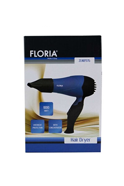 Floria Uscător de păr de călătorie cu protecție la supraîncălzire, putere 1000W, albastru / ZLN 8976