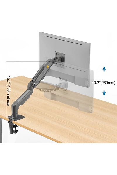 GridTech Nb F80 Monitor Arm Stand for 17”-30” Screen Table Top Adjustable Vesa Monitor Holder 2-9kg