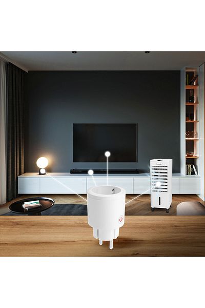 Mercaton Smart socket - with consumption meter - compatible with Amazon Alexa, Google Home, Siri, IFTTT