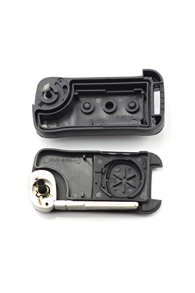 Mercaton Carcasa cheie tip briceag pentru Porsche Cayenne, 2 butoane, Negru